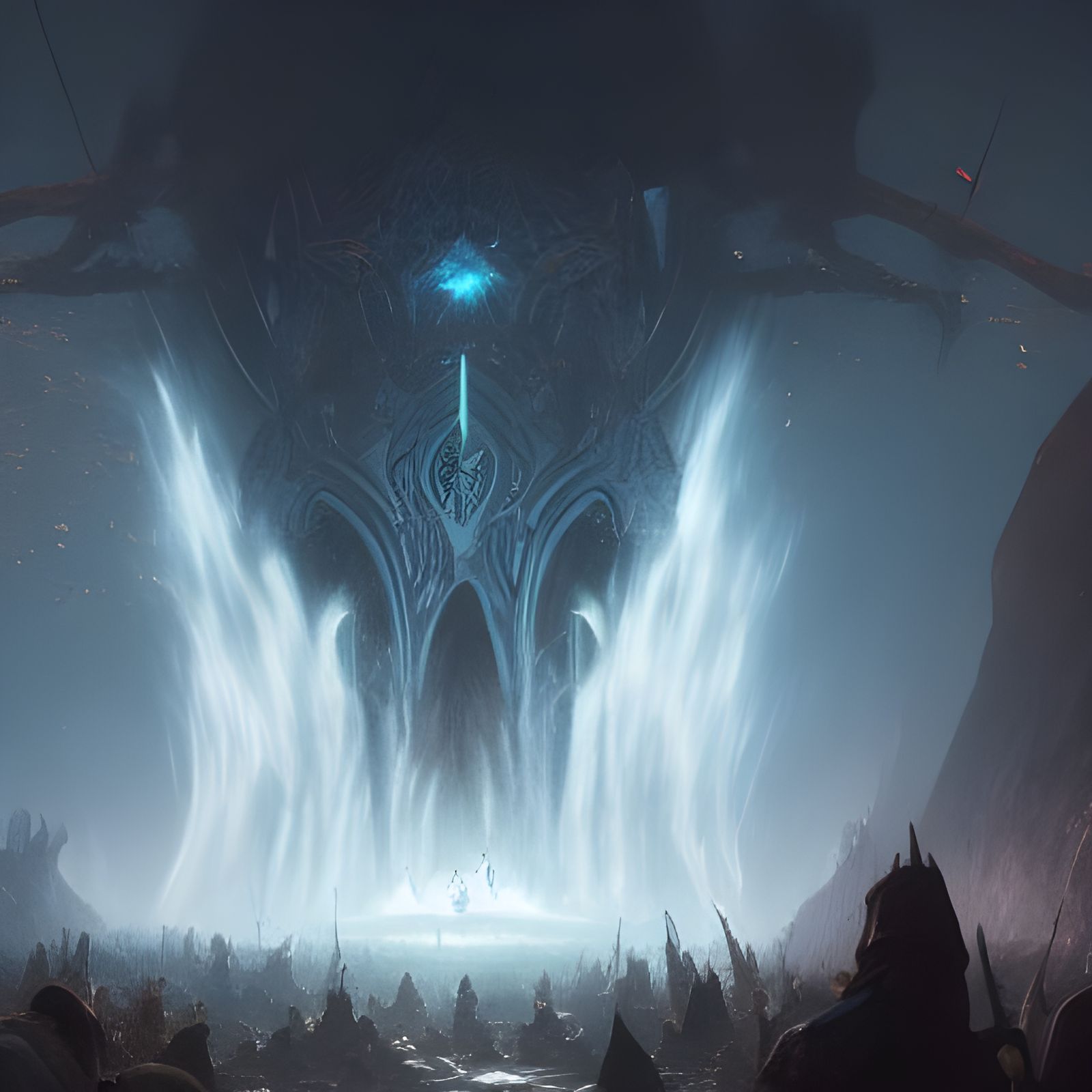 Forging Ring of Power in Dark Fantasy Style