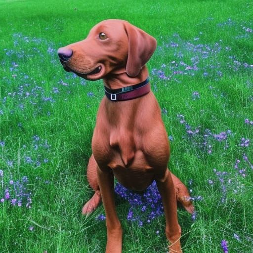 Poppy the Hungarian Visla