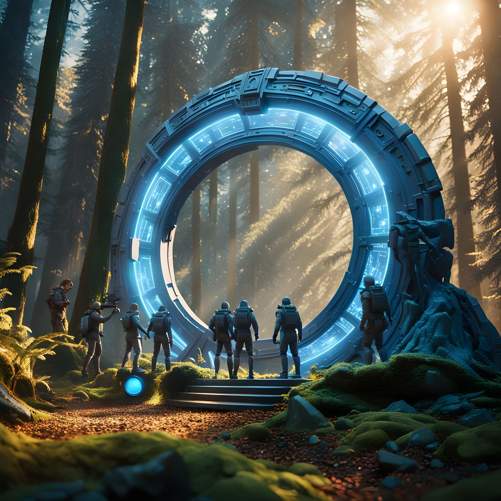 Stargate Battle Diorama: Humans vs. Aliens