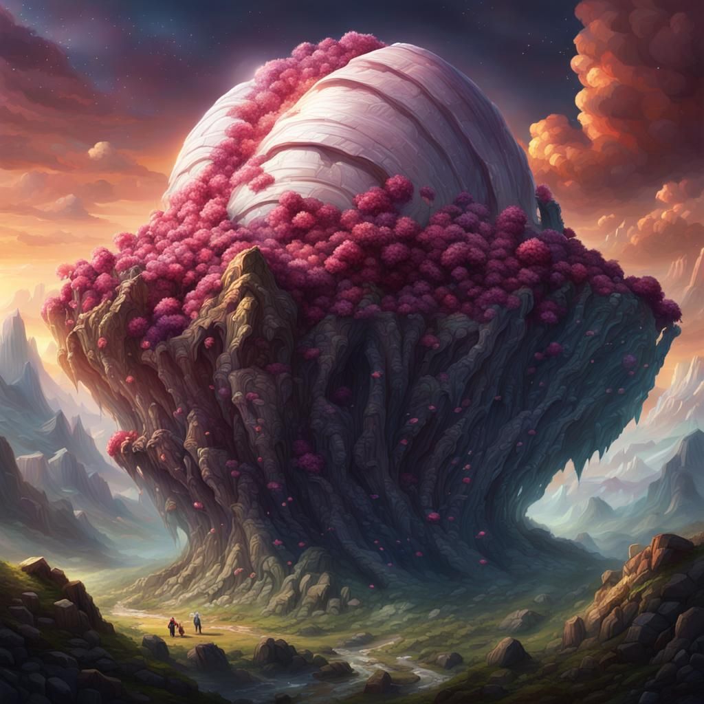 Epic Space Rock Explosion: Digital Matte Painting