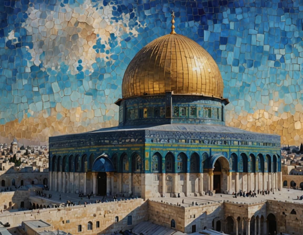 Dome of the Rock in Jerusalem: Art Nouveau Impression