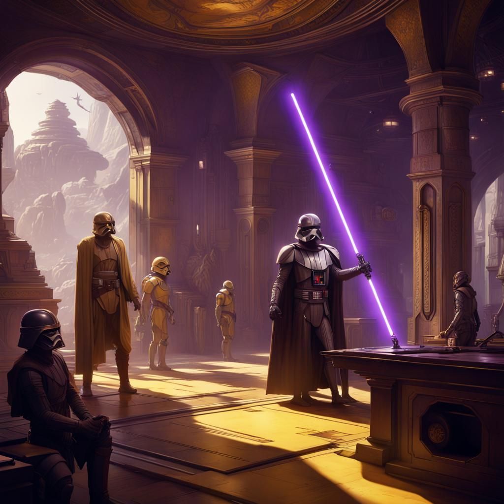 Star Wars Concept Art in Dark Fantasy Style