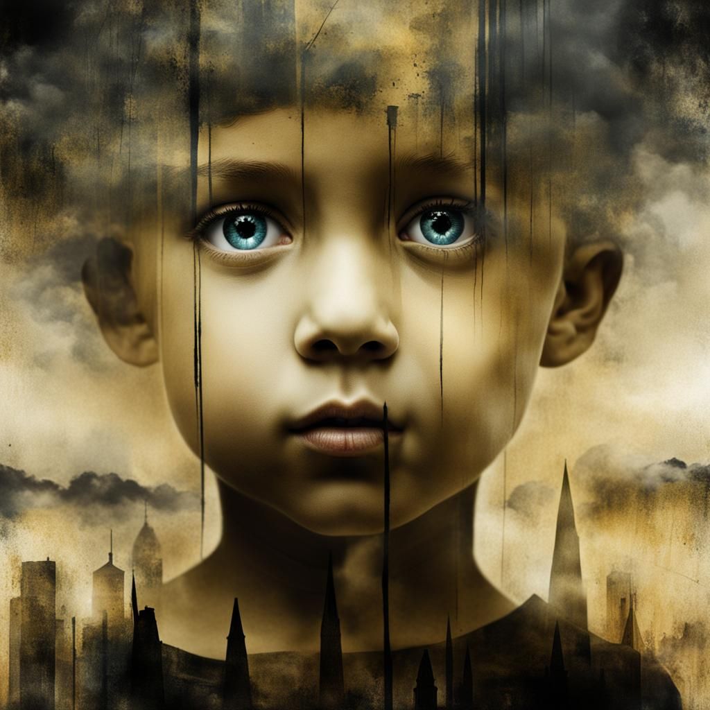 Double Exposure: Shadows and Light in CGI Style