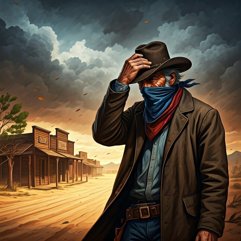 A searching shelter from the upcoming storm