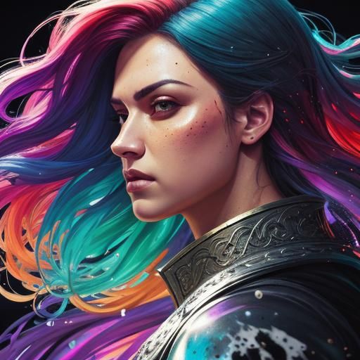 Hyperrealistic Madrid Splash Art: Detailed Concept