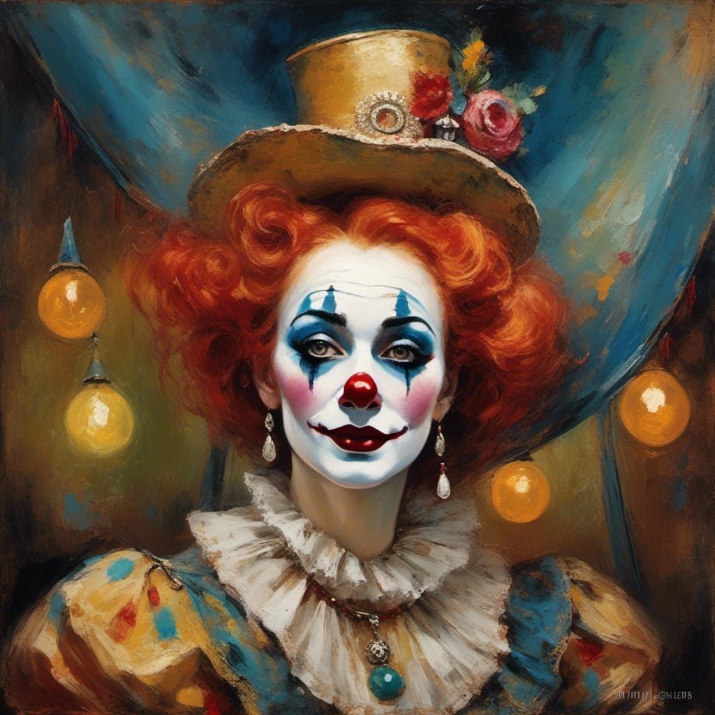 Whimsical Vintage Circus Siren