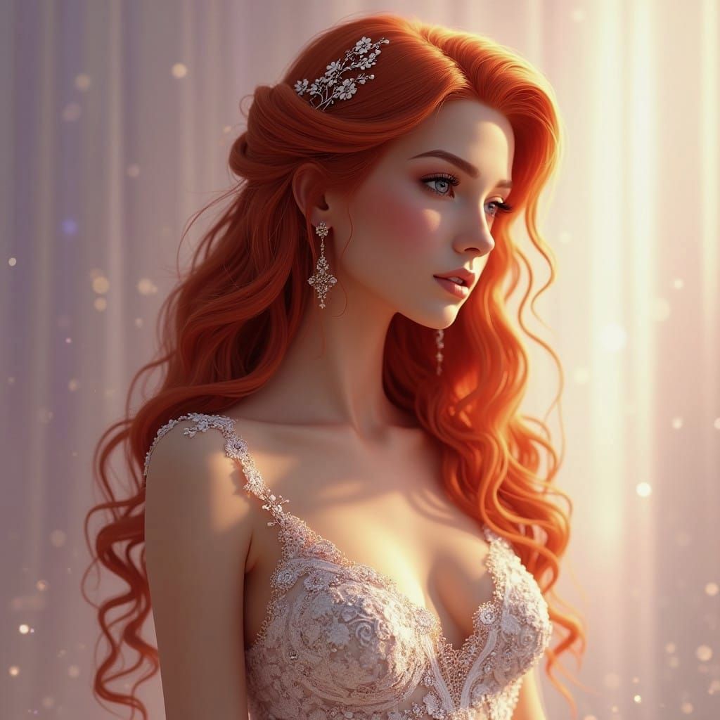 Radiant Bride in Lavender Dreams