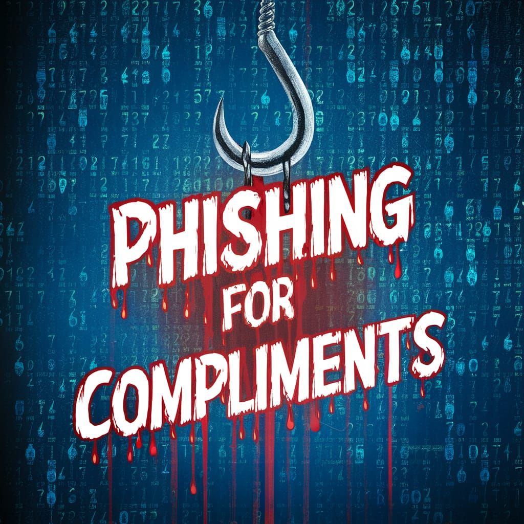 Chilling Comic Poster: Phishing for Compliments