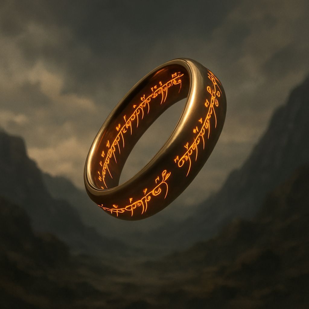 Frodo's Ring Levitating Mid-Air