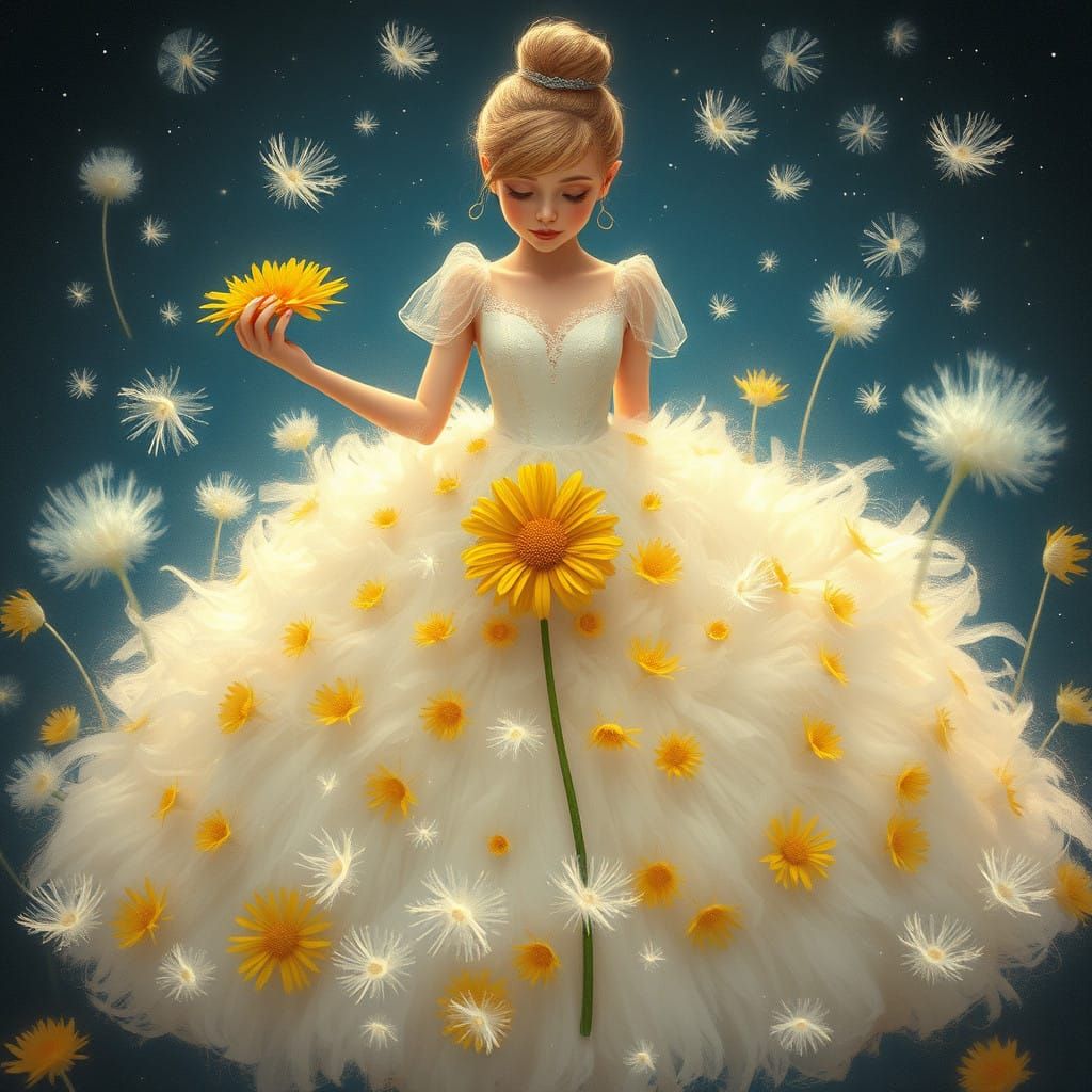 Dreamy Cinderella in a Whimsical, Hand-Painted World