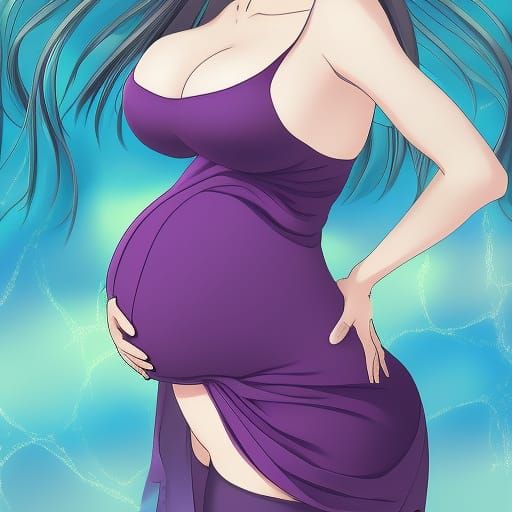 Anime Style Art of Pregnant Women