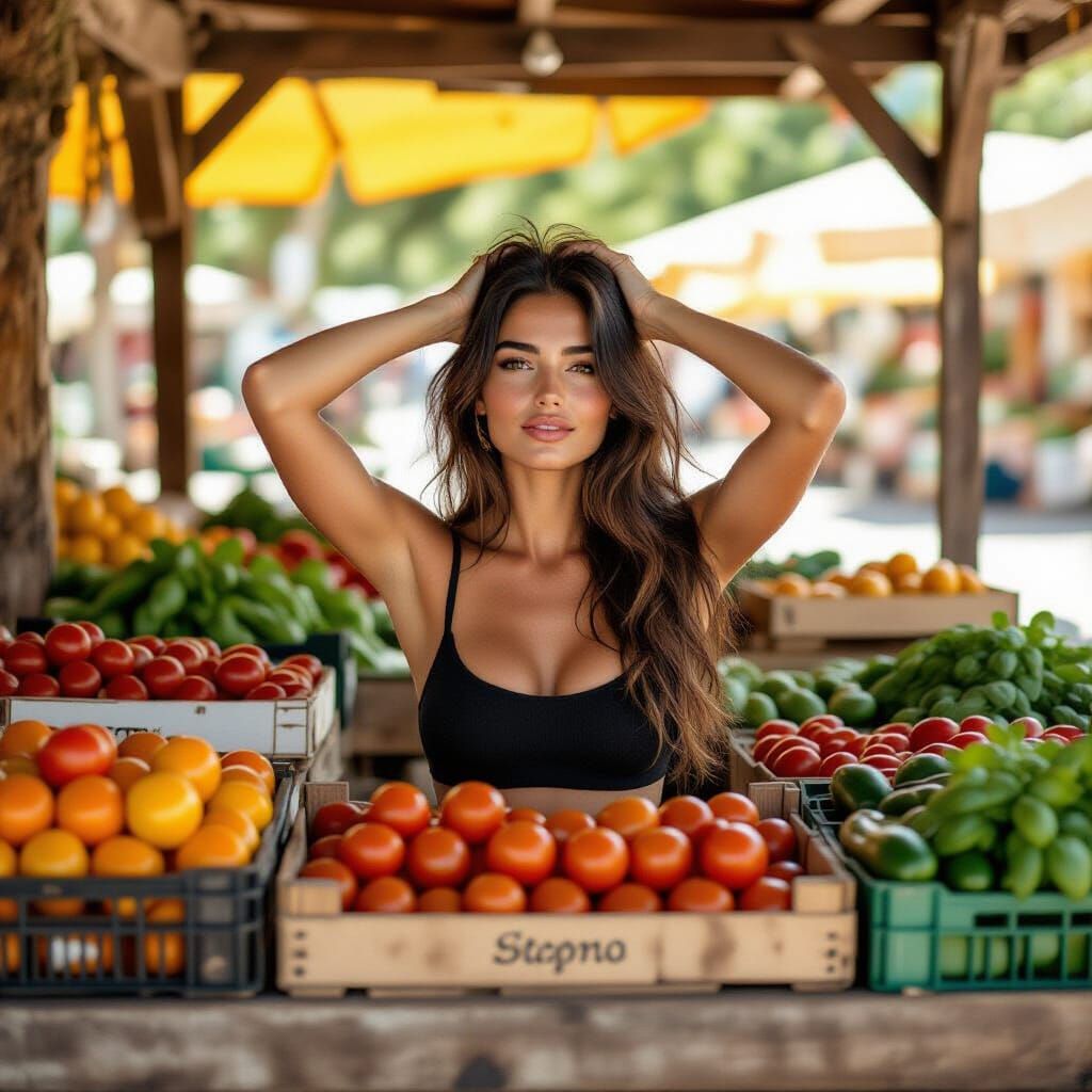 Italian Beauty at Mediterranean Market, 8K
