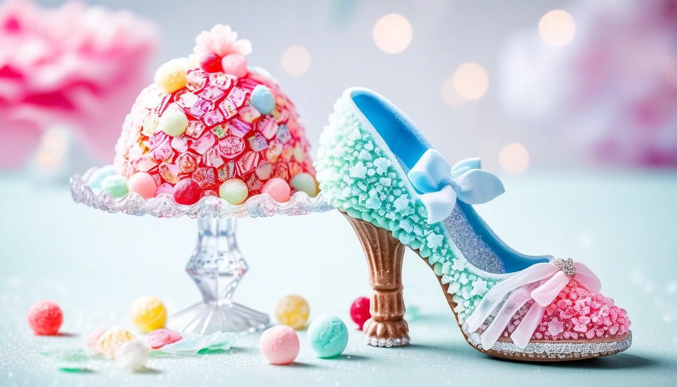 Candy and Ice Cream Tea Dress with Sugar Shoes