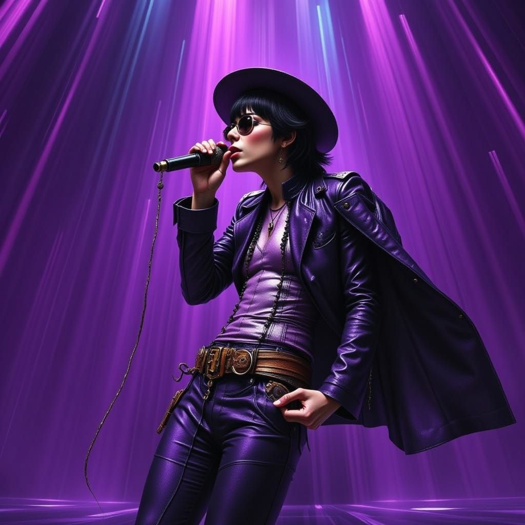 Purple Rain Abstract Art