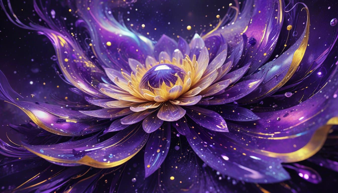 Abstract Lemon Chiffon and Purple Invitation Background