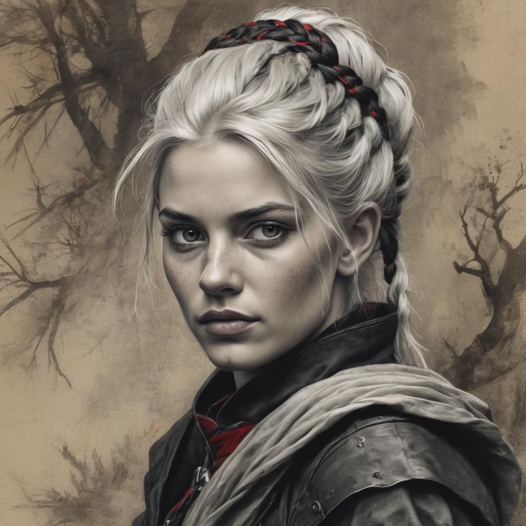 Dark Fantasy Medieval Ranger Portrait