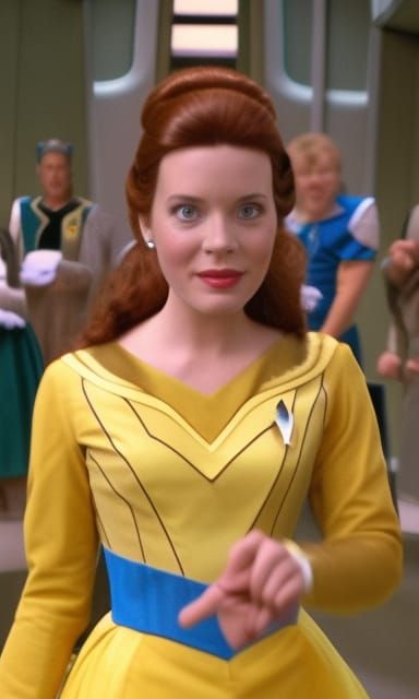 Belle in Star Trek Uniform: Crossover Concept