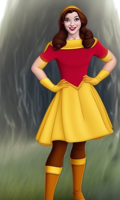 Belle as Starfleet Officer in Star Trek Style