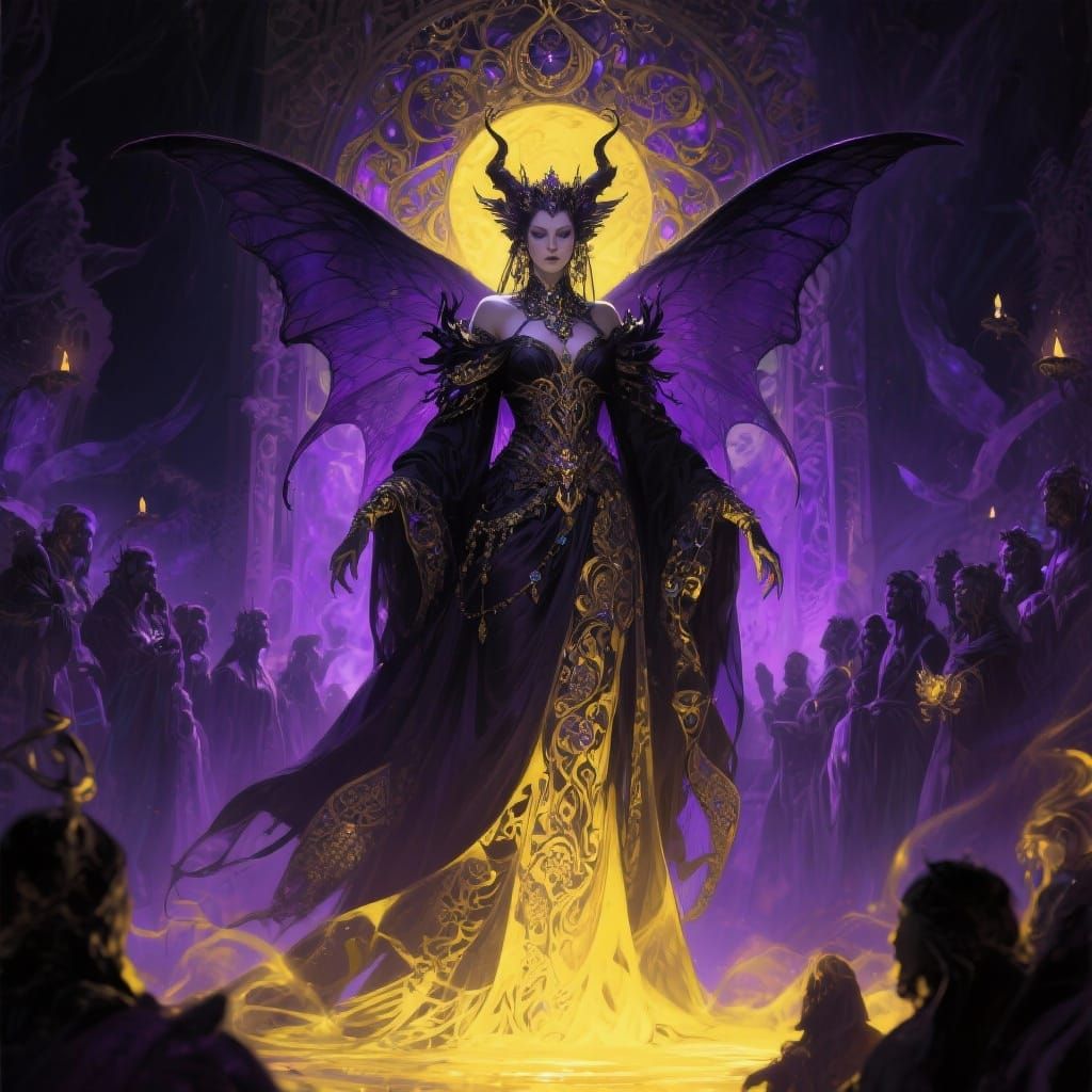 Dark Faerie Queen Presides Over Midnight Court
