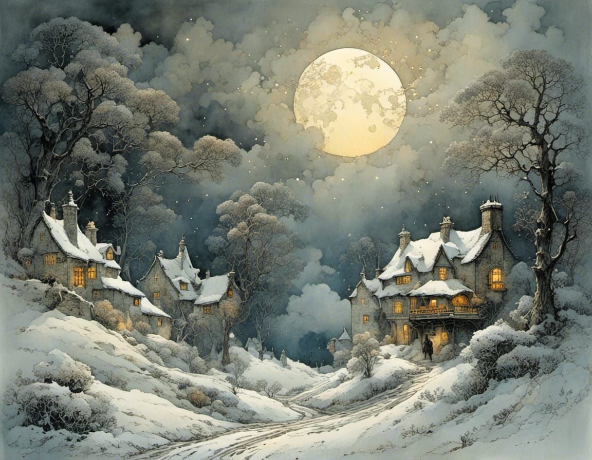 Evening Love Song: Intricate Ornamental Cloudscape