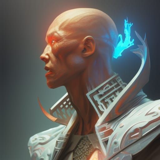 Kung Fu Cyborg Wizard Action Figure Portrait