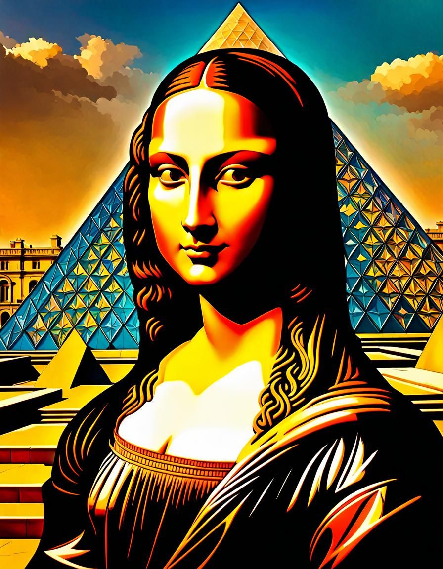 Mona Lisa at The Louvre: Hyperdetailed Portrait