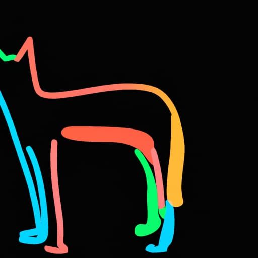 Invisible Cat Silhouette in Matisse Style