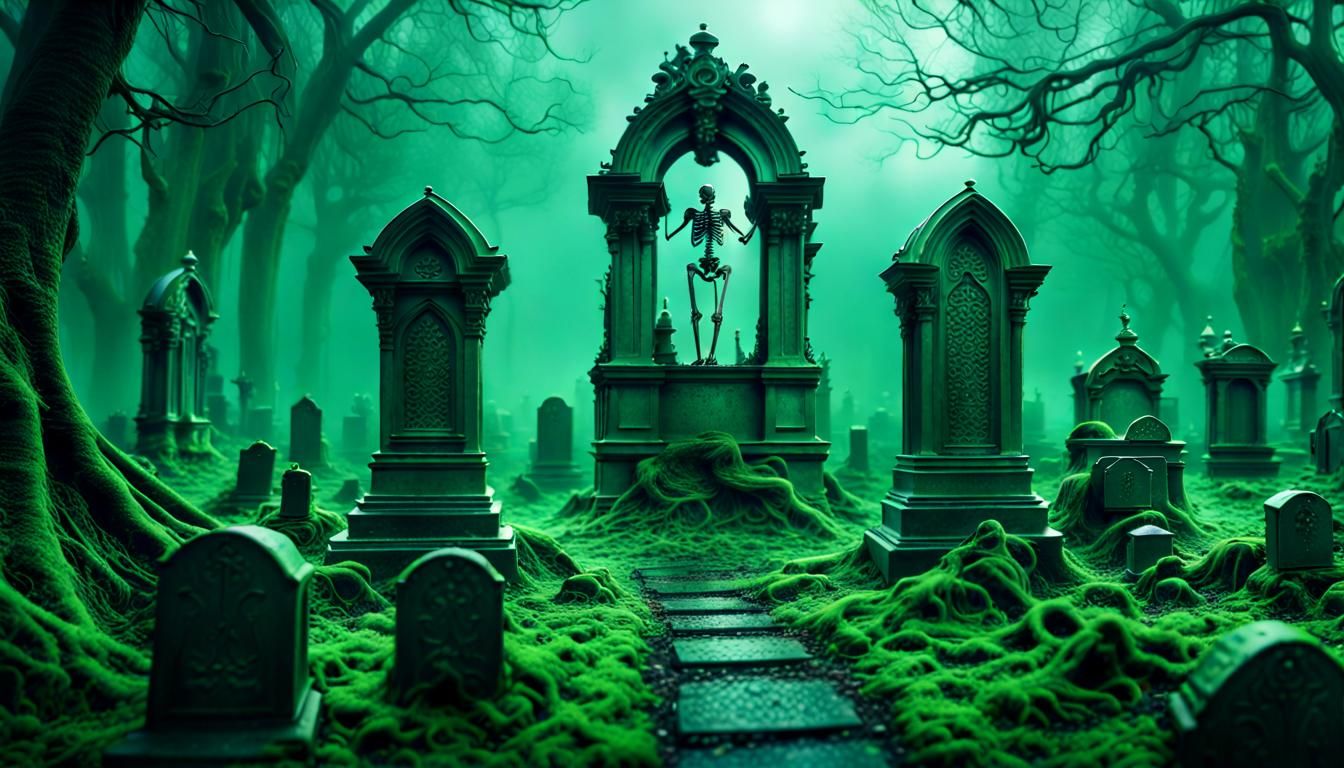 Forest graveyard