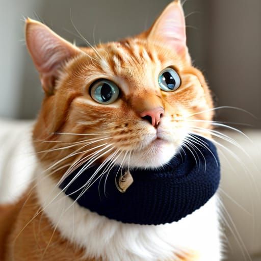 Contemplative Cat Evokes Thoughtful Mood