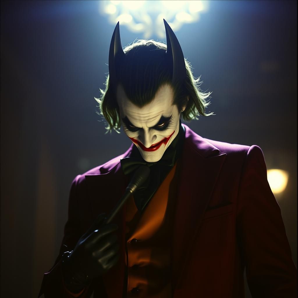 Joker as Batman: Cinematic Film Still