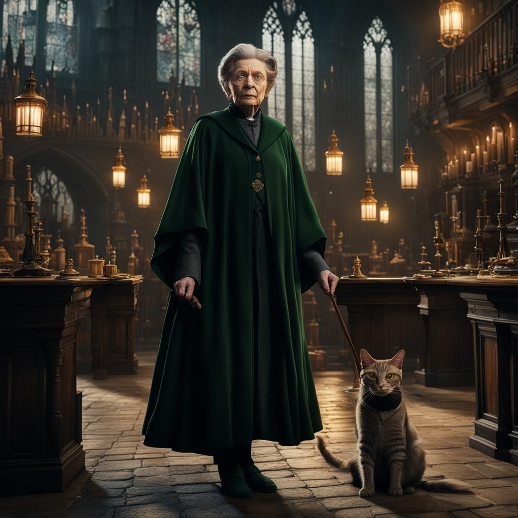 Professor McGonagall: Detailed Fantasy Art