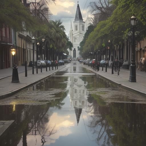 Jackson Square, New Orleans: Vintage Postcard View