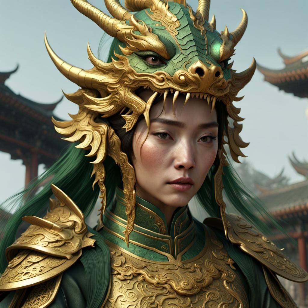 Ancient chinese dragon warrior