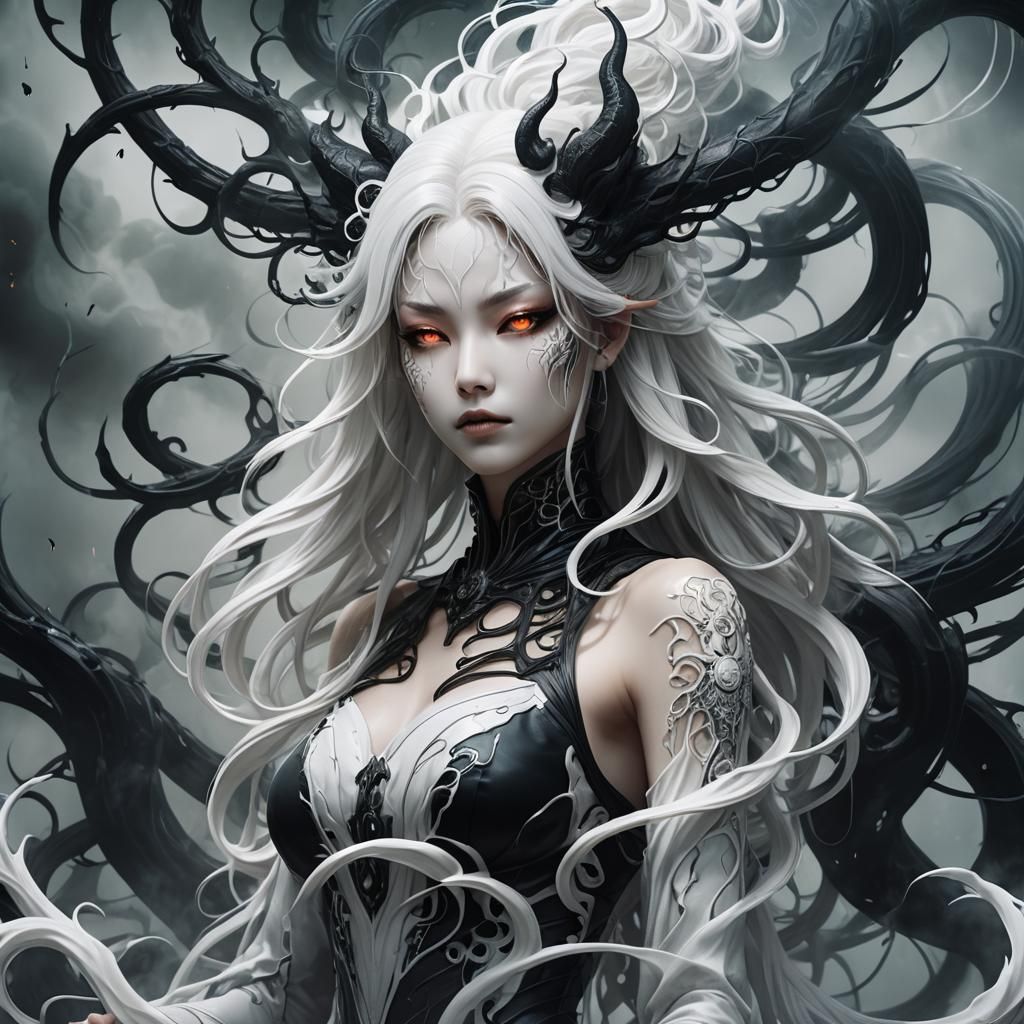 Kitsune Girl Transformation: Demon and Venom Fusion