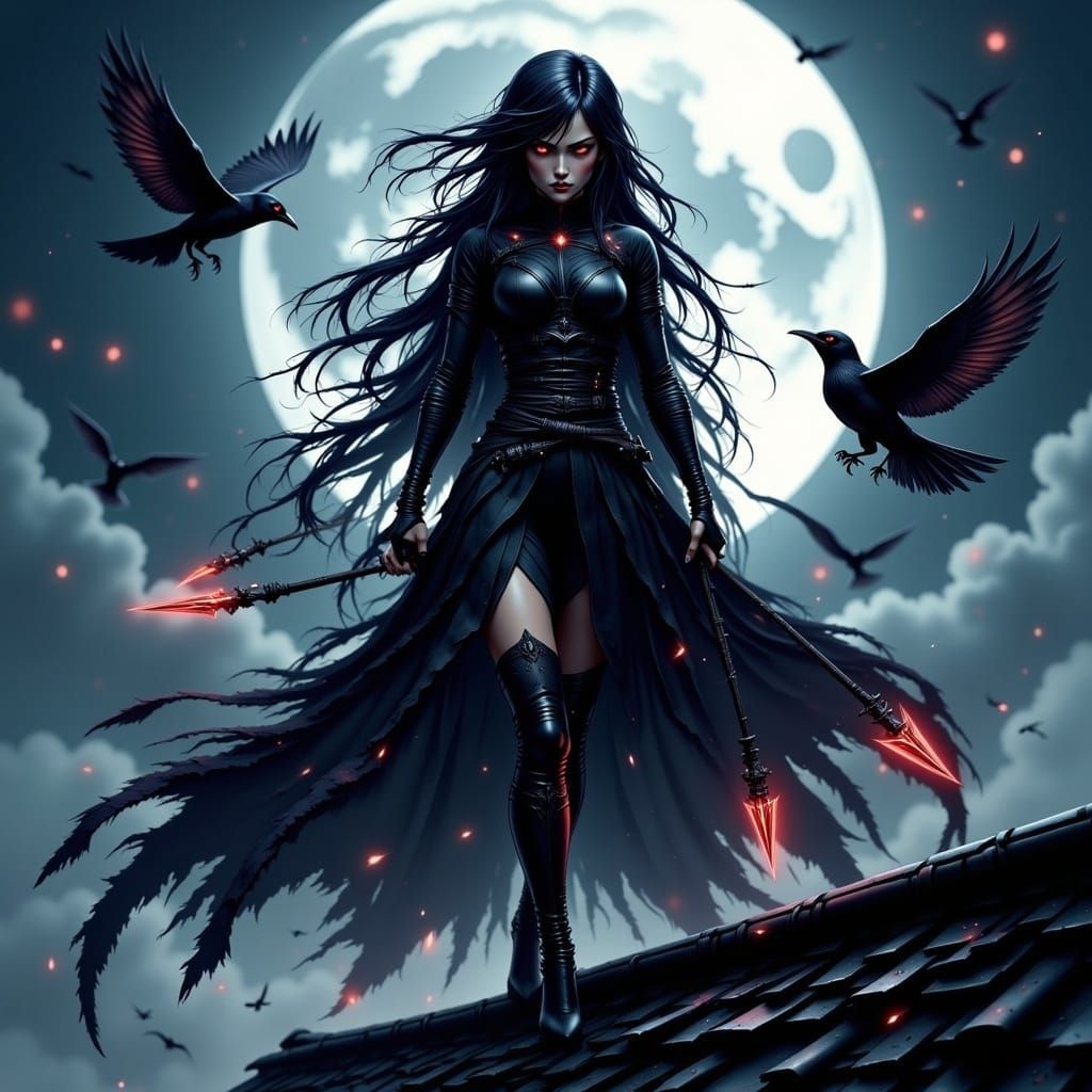 Shadow Ninja Empress with Raven Cloak