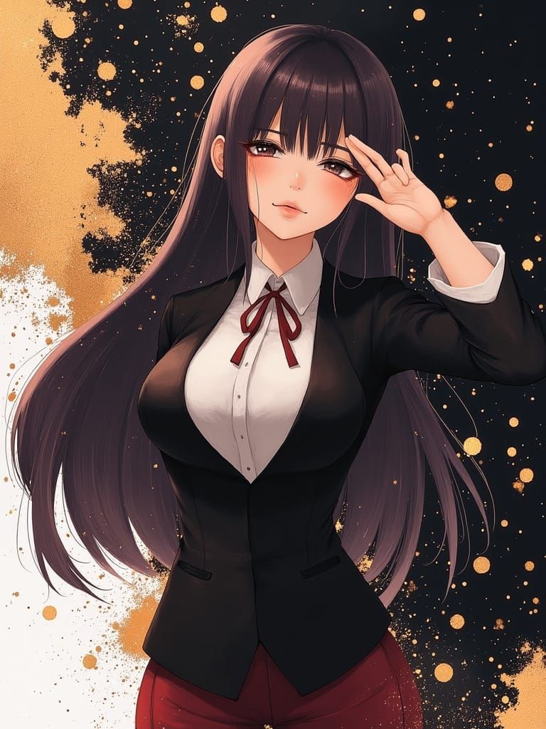 Surreal Anime Portrait of Danganronpa Character