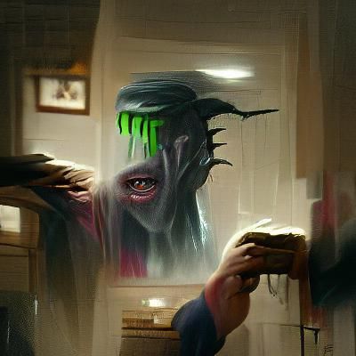 Sinister Meme in Dark Fantasy Style