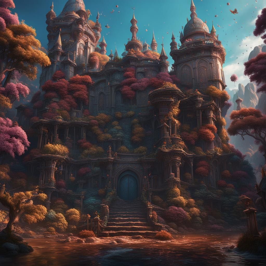 Olivia Rodrigo: Detailed Matte Painting in Deep Color