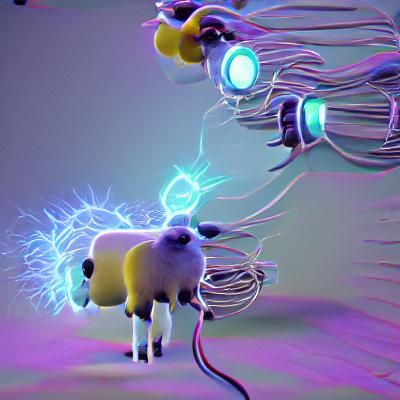 Electric Sheep in 4K Blender Style