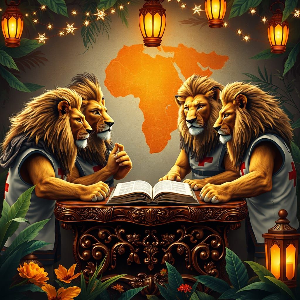 Lions of Charity Gather Around a Table of Healing