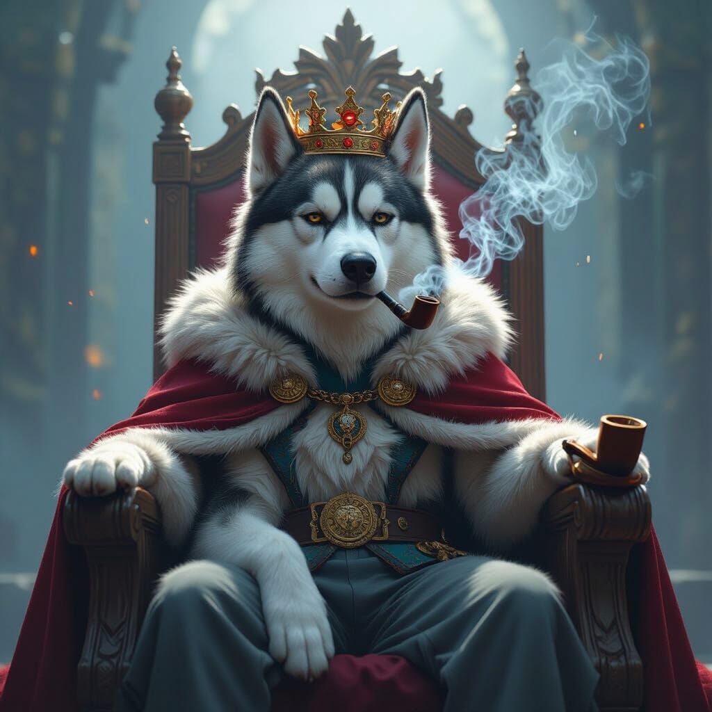 Regal Husky King Smoking Pipe in Mystic Aura
