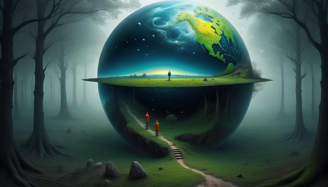 Mysterious 3D Space Illusion: World Within Worlds