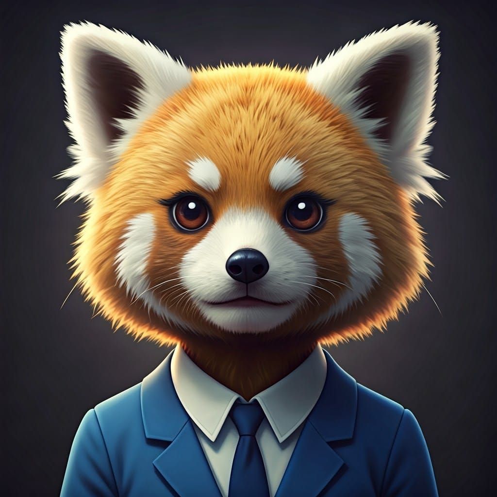 Hyper-Realistic 3D Anime Portrait of Retsuko