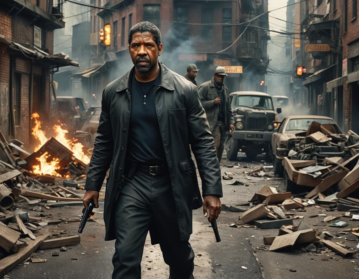 Denzel Washington Detailed Matte Painting in Unreal Engine