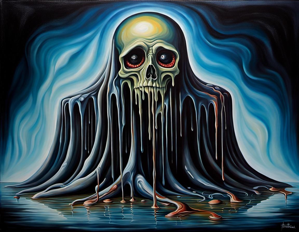 Surreal Oil Painting of Paranoia and Distrust