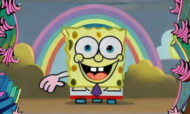 Spongebob Imagination Rainbow Concept Art