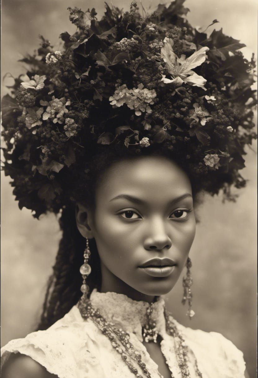 Hyperreal Portrait of a Black Woman