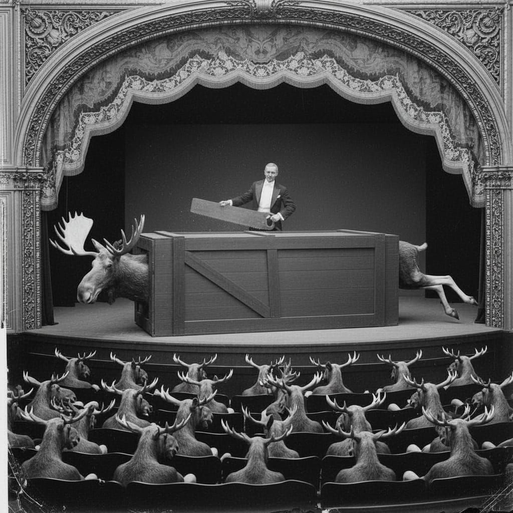 Well, the trick went about as well as expected, but moose he...