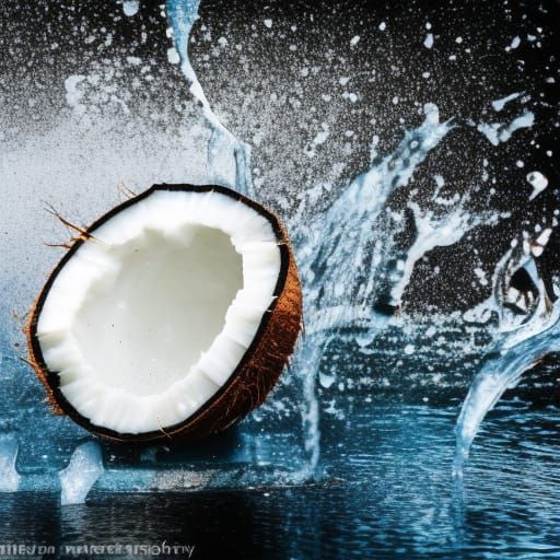 Coconut Water Splash: Professional Photography