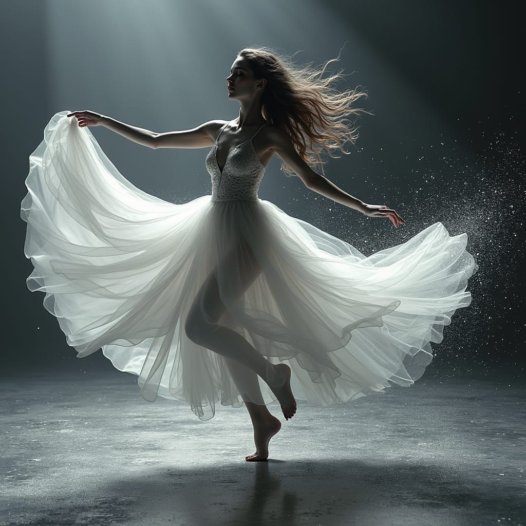 Weightless in Midnight Tulle